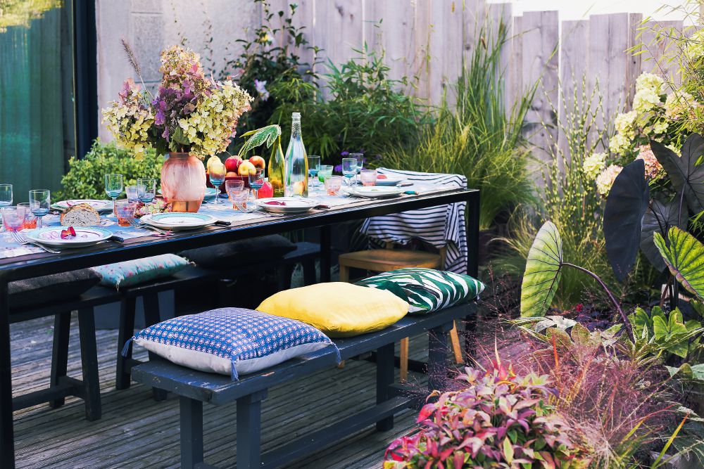 Aménager une terrasse, un balcon au soleil le soir 2 - Roué Pépinières terrasse au soleil